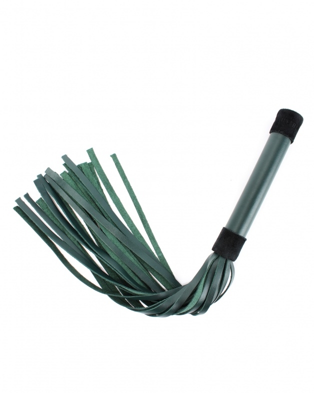 Плеть-многохвостка "Emerald" изумруд, кожа 